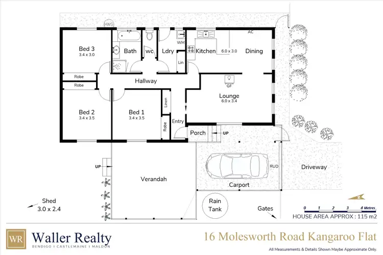 Floorplan of Homely house listing, 16 Molesworth Road, Kangaroo Flat VIC 3555