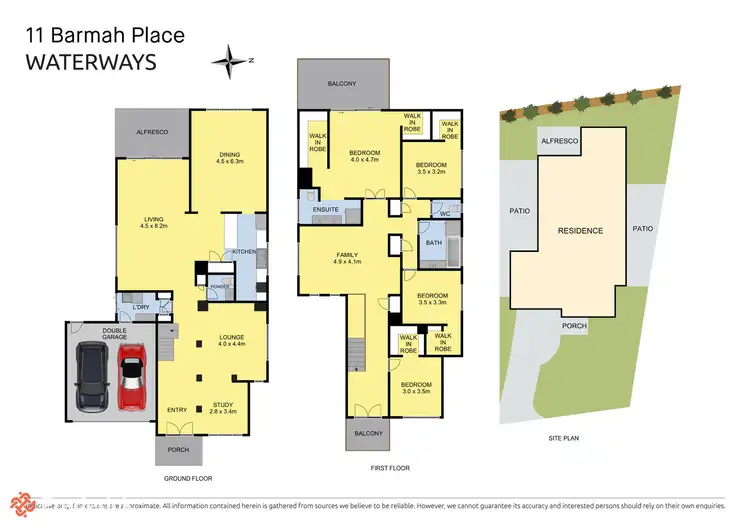 Floorplan of Homely house listing, 11 Barmah Place, Waterways VIC 3195