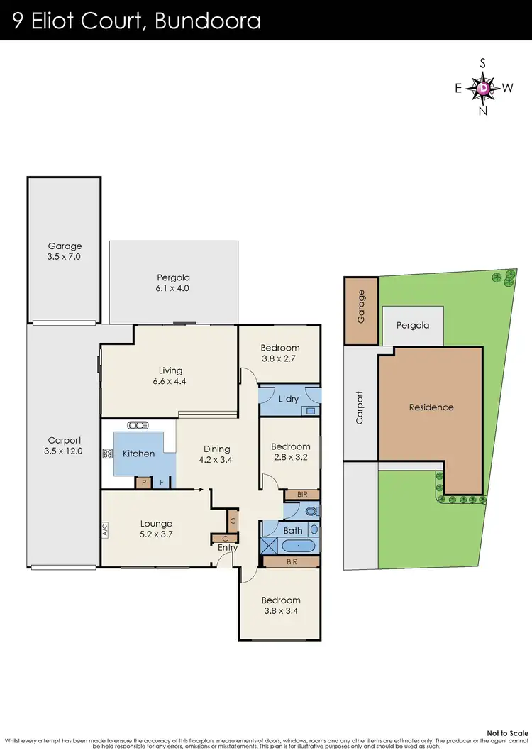Floorplan of Homely house listing, 9 Eliot Court, Bundoora VIC 3083