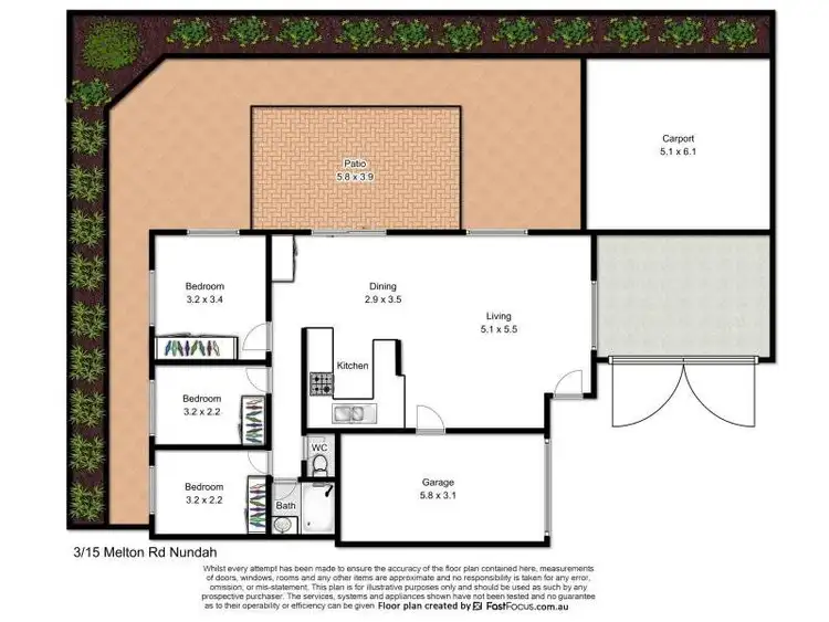 Floorplan of Homely townhouse listing, 3/15 Melton Road, Nundah QLD 4012