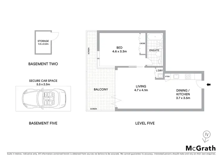 Floorplan of Homely apartment listing, 506/3 Sterling Circuit, Camperdown NSW 2050