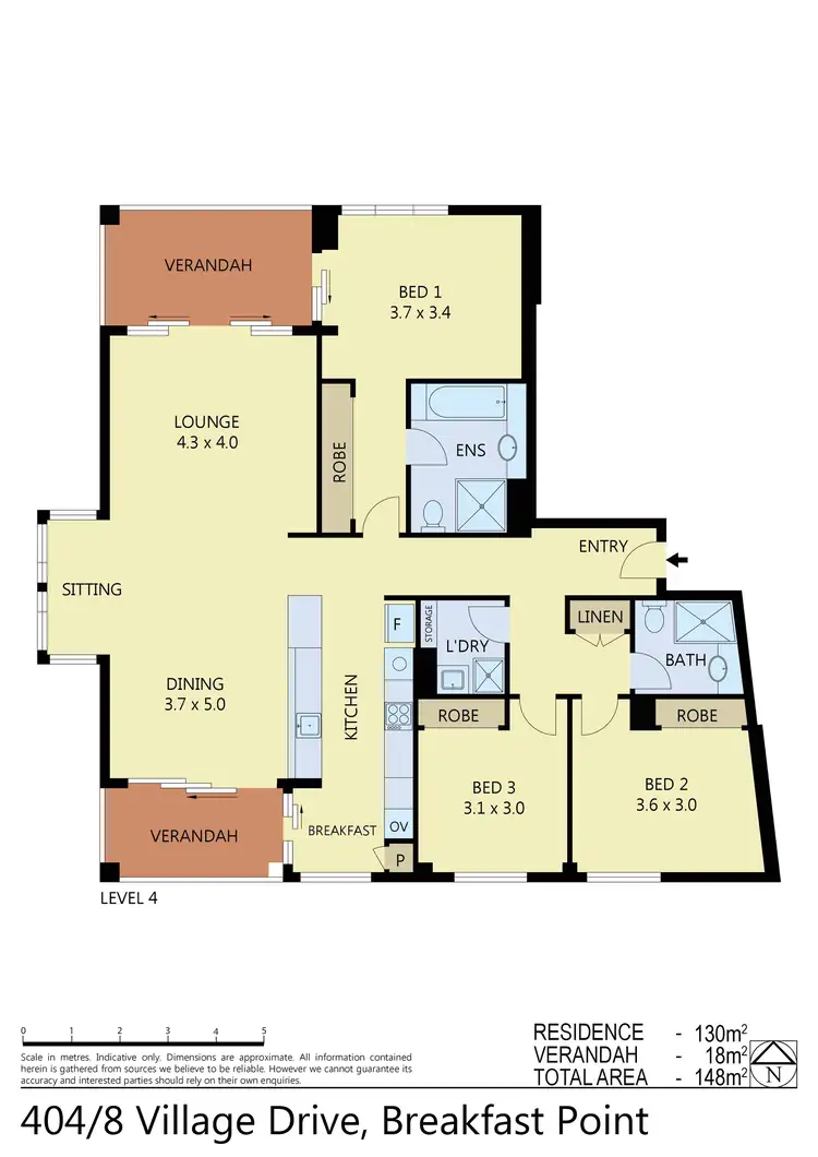 Floorplan of Homely apartment listing, 404/8 Village Drive, Breakfast Point NSW 2137