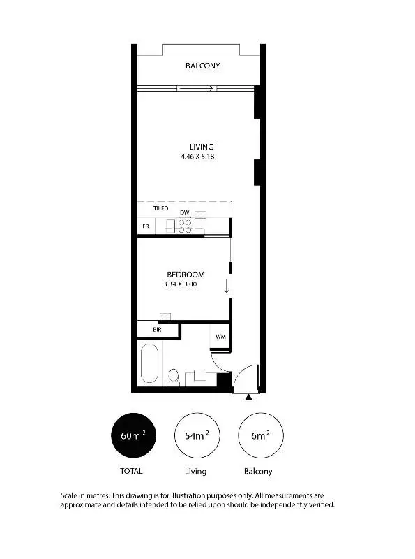 Floorplan of Homely apartment listing, 1303/104 North Terrace, Adelaide SA 5000
