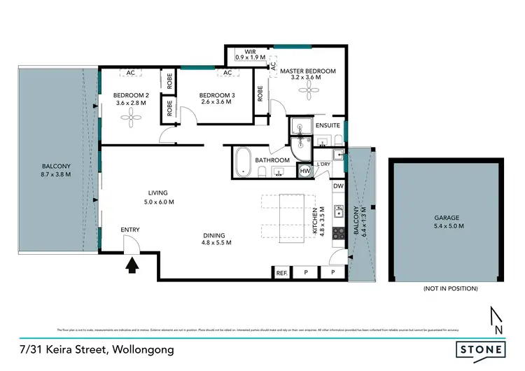 Floorplan of Homely apartment listing, 7/31 Keira Street, Wollongong NSW 2500