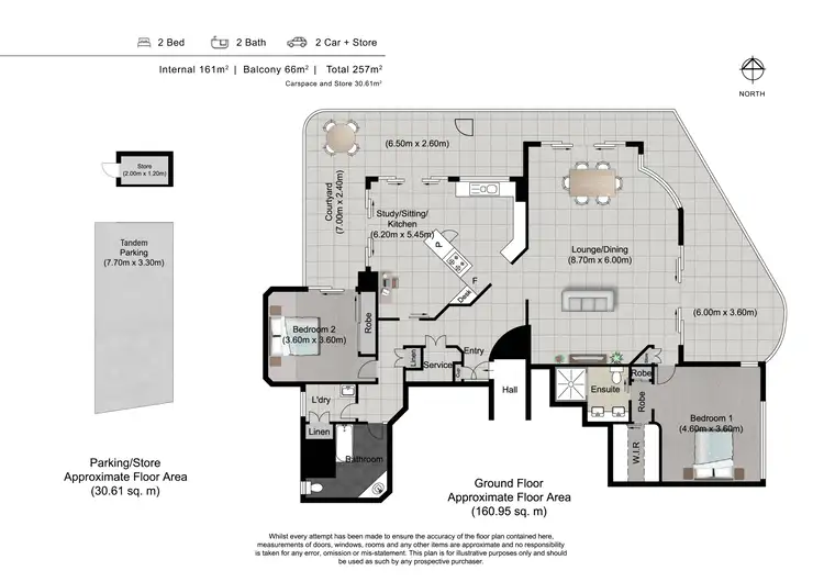 Floorplan of Homely apartment listing, 1/3510 Main Beach Parade, Main Beach QLD 4217