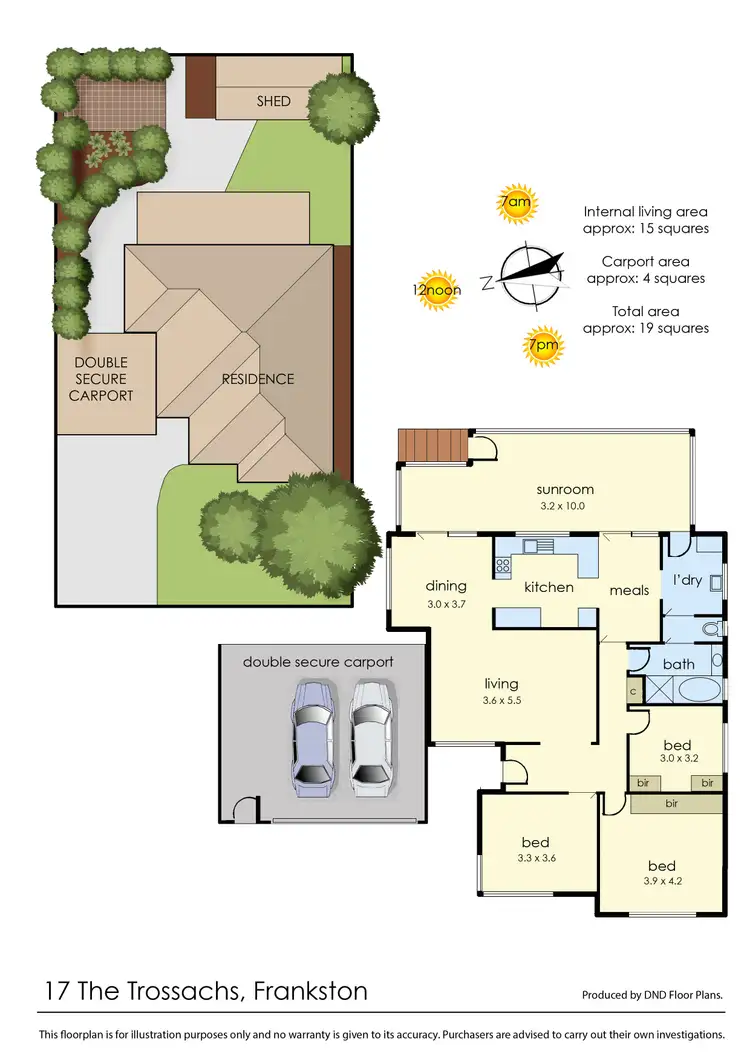 Floorplan of Homely house listing, 17 The Trossachs, Frankston VIC 3199