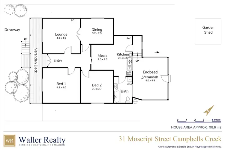Floorplan of Homely house listing, 31 Moscript Street, Campbells Creek VIC 3451