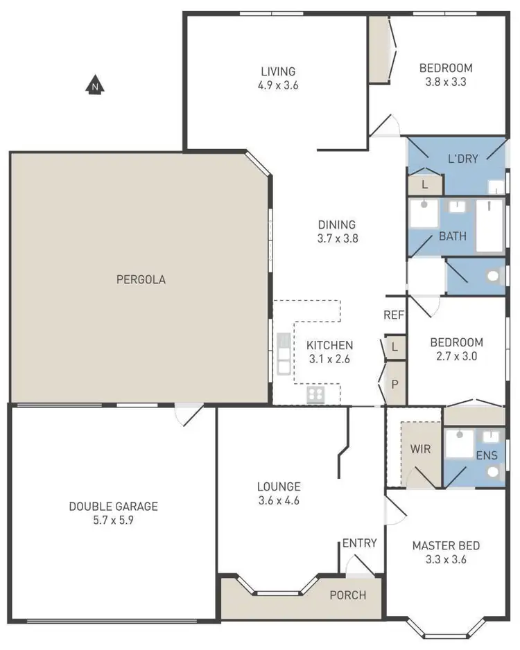 Floorplan of Homely house listing, 19 Mirabella Close, Werribee VIC 3030
