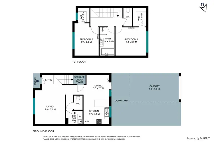 Floorplan of Homely townhouse listing, 67 Cotters Road, Epping VIC 3076