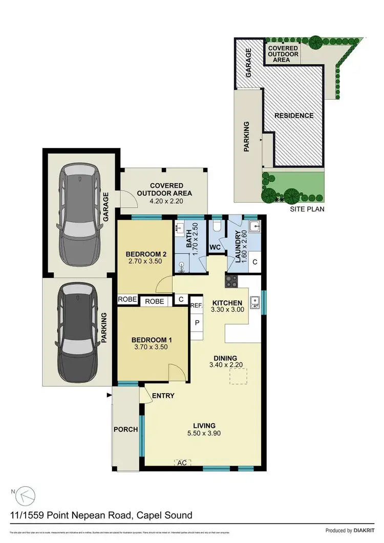 Floorplan of Homely townhouse listing, 11/1559 Point Nepean Road, Capel Sound VIC 3940