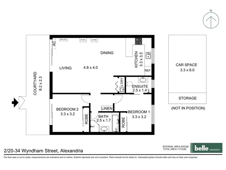 Floorplan of Homely apartment listing, 2/20-34 Wyndham Street, Alexandria NSW 2015