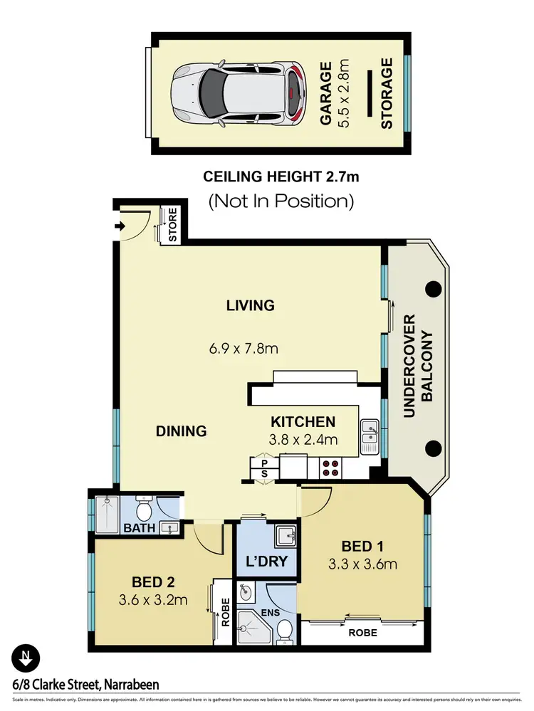Floorplan of Homely apartment listing, 6/8-10 Clarke Street, Narrabeen NSW 2101