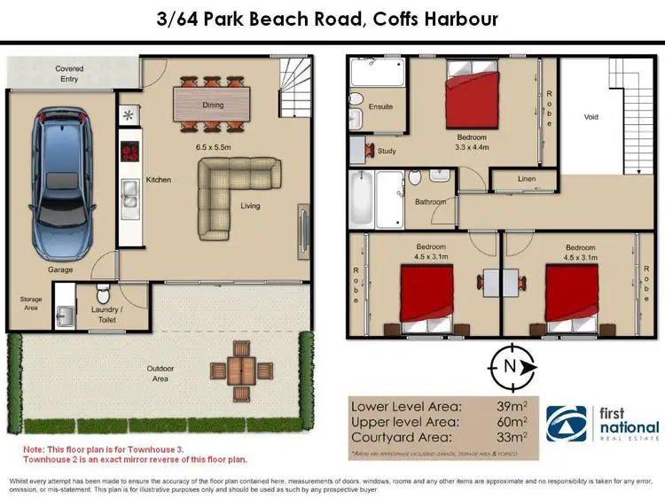 Floorplan of Homely house listing, 2/64 Park Beach Road, Coffs Harbour NSW 2450