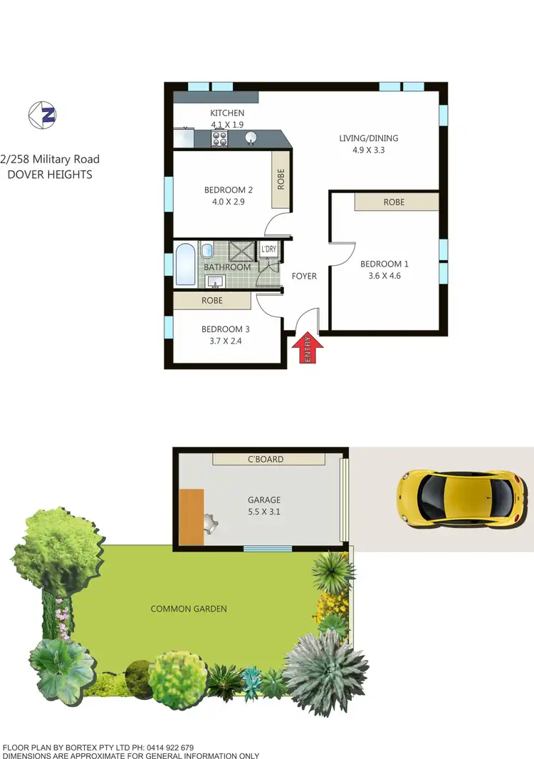 Floorplan of Homely apartment listing, 2/258 Military Road, Dover Heights NSW 2030