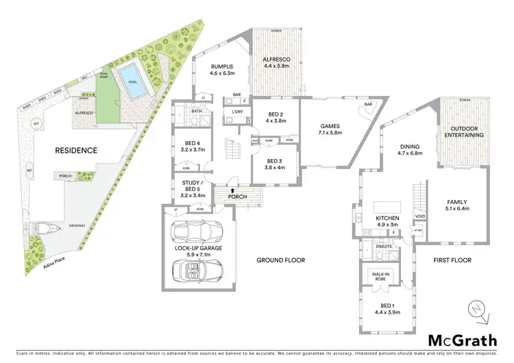 Floorplan of Homely house listing, 4 Adina Place, Wamberal NSW 2260