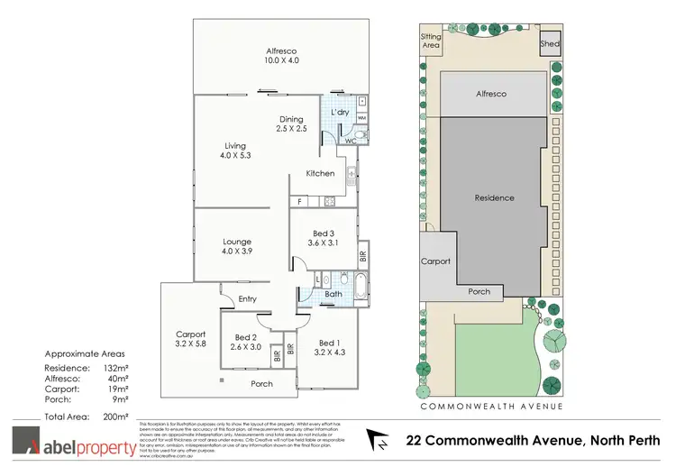 Floorplan of Homely house listing, 22 Commonwealth Avenue, North Perth WA 6006