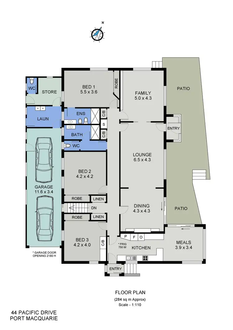 Floorplan of Homely house listing, 44 Pacific Drive, Port Macquarie NSW 2444