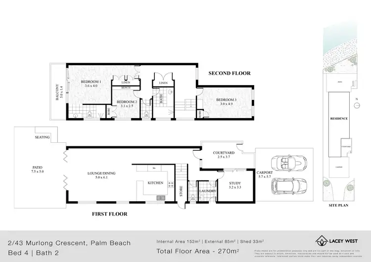 Floorplan of Homely semi-detached listing, 2/43 Murlong Crescent, Palm Beach QLD 4221