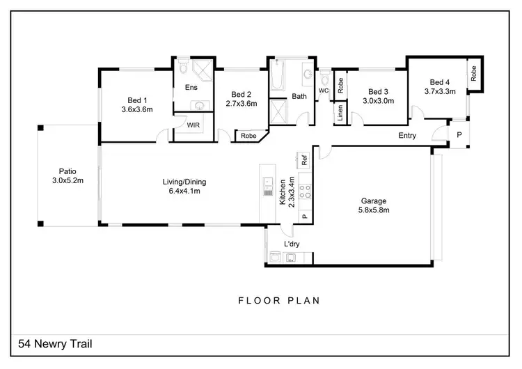 Floorplan of Homely house listing, 54 Newry Trail, Smithfield QLD 4878