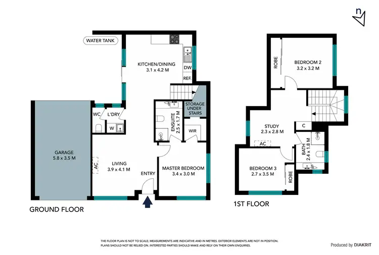 Floorplan of Homely townhouse listing, 1/59 Miranda Road, Reservoir VIC 3073