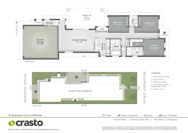 Floorplan of Homely house listing, 22 Beaumont Drive, Pimpama QLD 4209