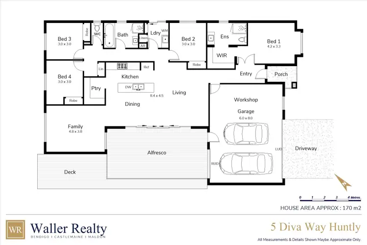 Floorplan of Homely house listing, 5 Diva Way, Huntly VIC 3551