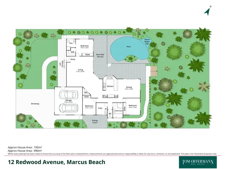 Floorplan of Homely house listing, 12 Redwood Avenue, Marcus Beach QLD 4573