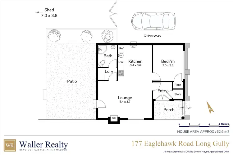 Floorplan of Homely house listing, 177 Eaglehawk Road, Long Gully VIC 3550