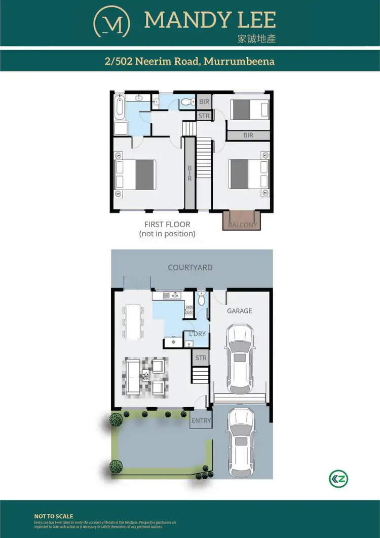 Floorplan of Homely townhouse listing, 2/502 Neerim Road, Murrumbeena VIC 3163