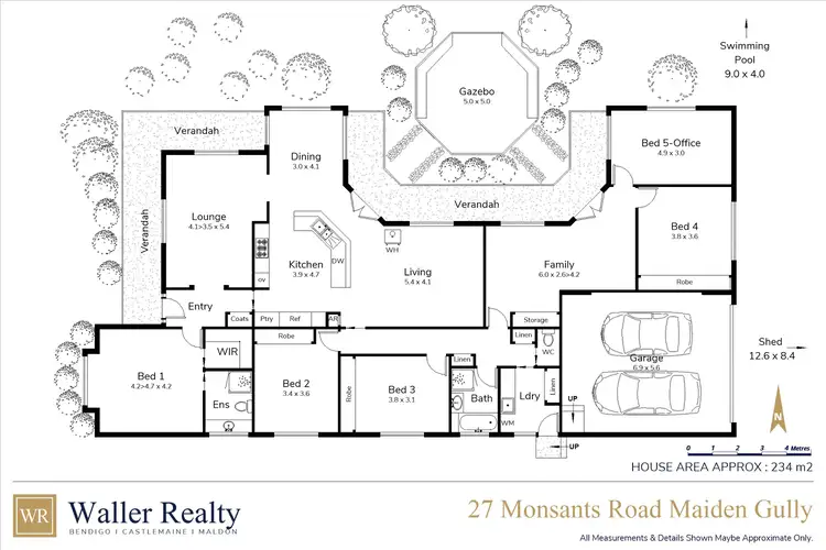 Floorplan of Homely house listing, 27 Monsants Road, Maiden Gully VIC 3551