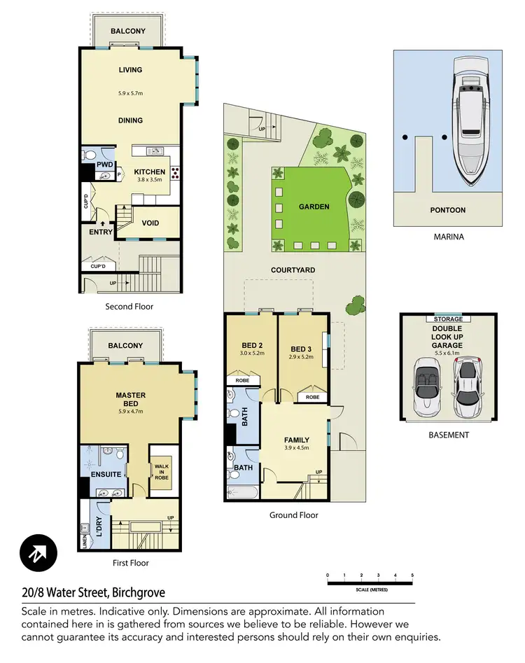 Floorplan of Homely townhouse listing, 20/8 Water Street, Birchgrove NSW 2041