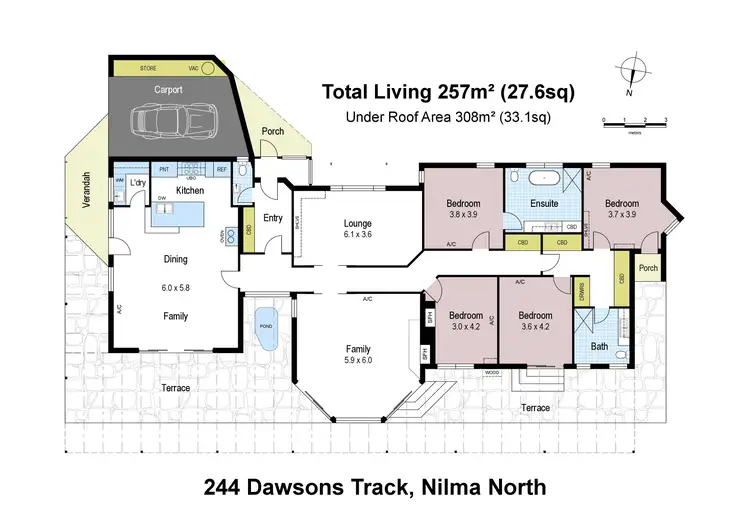 Floorplan of Homely rural property listing, 244 Dawsons Track, Nilma North VIC 3821