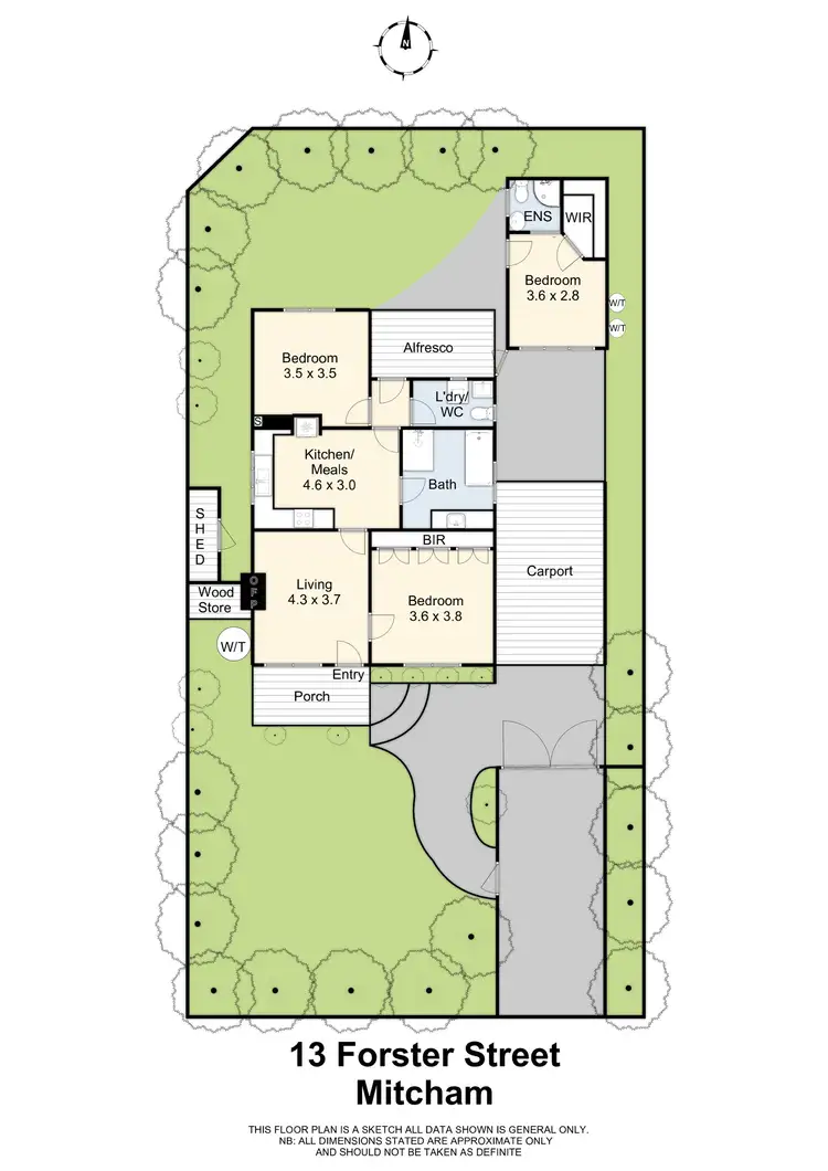 Floorplan of Homely house listing, 13 Forster Street, Mitcham VIC 3132