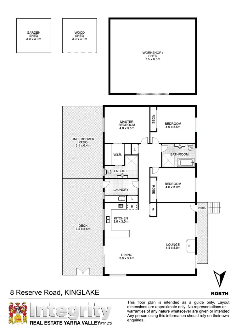 Floorplan of Homely house listing, 8 Reserve Road, Kinglake VIC 3763