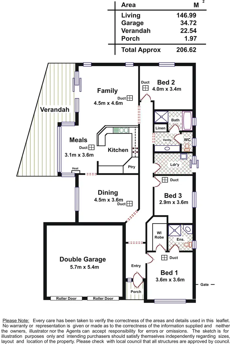 Floorplan of Homely house listing, 44 Langford Terrace, Salisbury North SA 5108