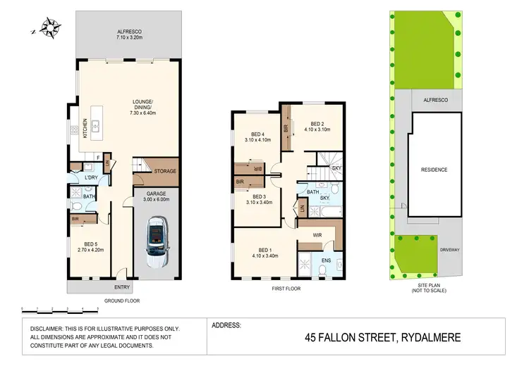 Floorplan of Homely semi-detached listing, 45. Fallon Street, Rydalmere NSW 2116