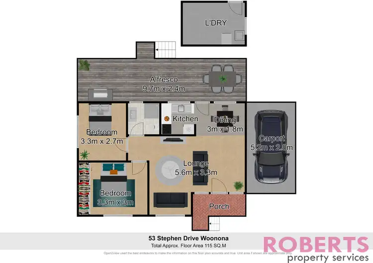 Floorplan of Homely house listing, 53 Stephen Drive, Woonona NSW 2517