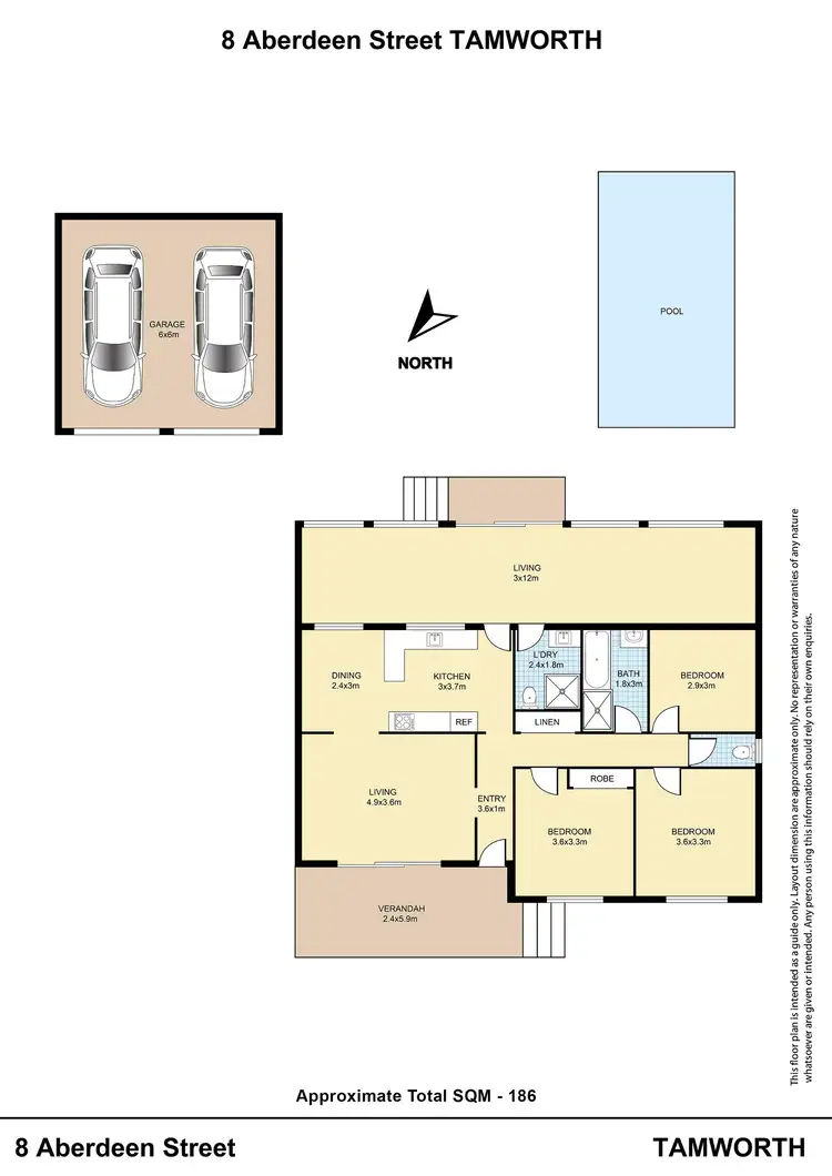 Floorplan of Homely house listing, 8 Aberdeen Street, Tamworth NSW 2340