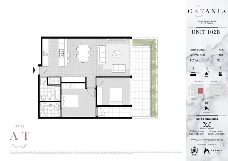 Floorplan of Homely apartment listing, 102B/223 Great North Road, Five Dock NSW 2046
