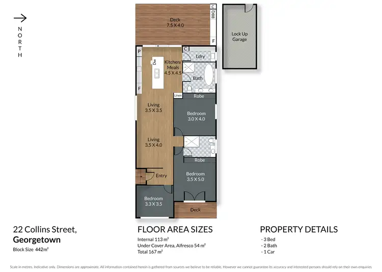 Floorplan of Homely house listing, 22 Collins Street, Georgetown NSW 2298