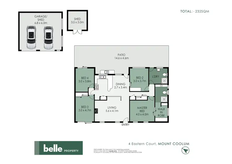 Floorplan of Homely house listing, 4 Eastern Court, Mount Coolum QLD 4573