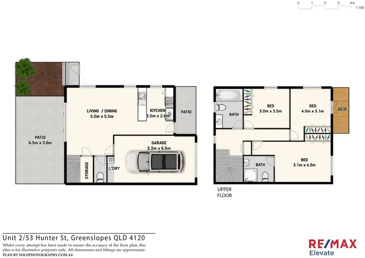 Floorplan of Homely townhouse listing, 2/53 Hunter Street, Greenslopes QLD 4120