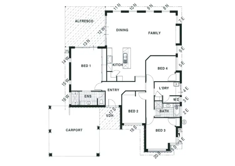Floorplan of Homely house listing, 2 Tonkin Fairway, Dalyellup WA 6230