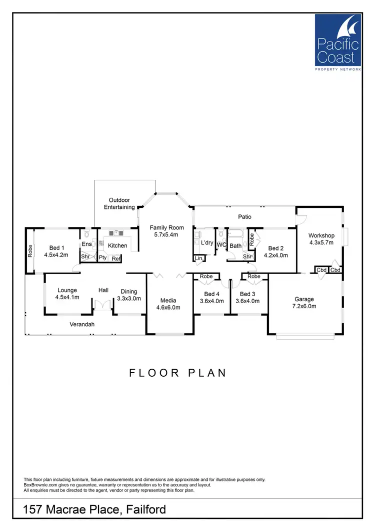 Floorplan of Homely house listing, 157 Macrae Place, Failford NSW 2430