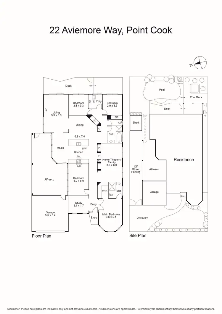 Floorplan of Homely house listing, 22 Aviemore Way, Point Cook VIC 3030