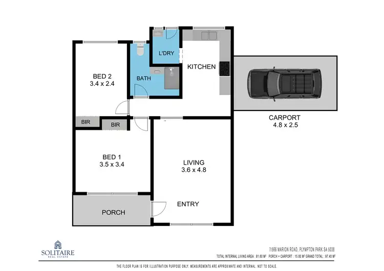 Floorplan of Homely unit listing, 7/566 Marion Road, Plympton Park SA 5038