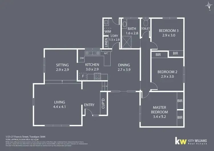 Floorplan of Homely unit listing, 1/23-27 Francis Street, Traralgon VIC 3844