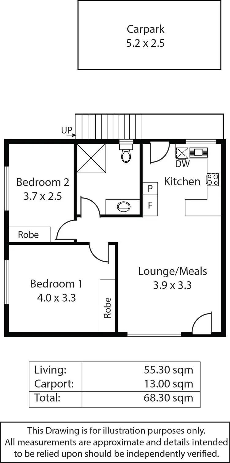 Floorplan of Homely block of units listing, 1 to 6/3 Jersey Avenue, Kilburn SA 5084