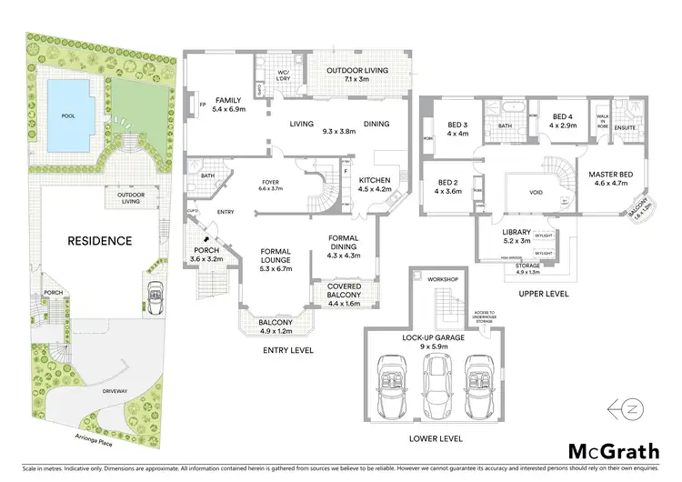 Floorplan of Homely house listing, 14 Arrionga Place, Hornsby NSW 2077