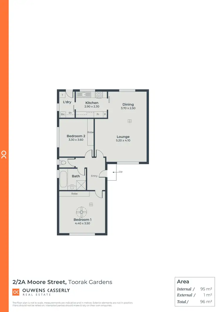 Floorplan of Homely unit listing, 2/2A Moore Street, Toorak Gardens SA 5065